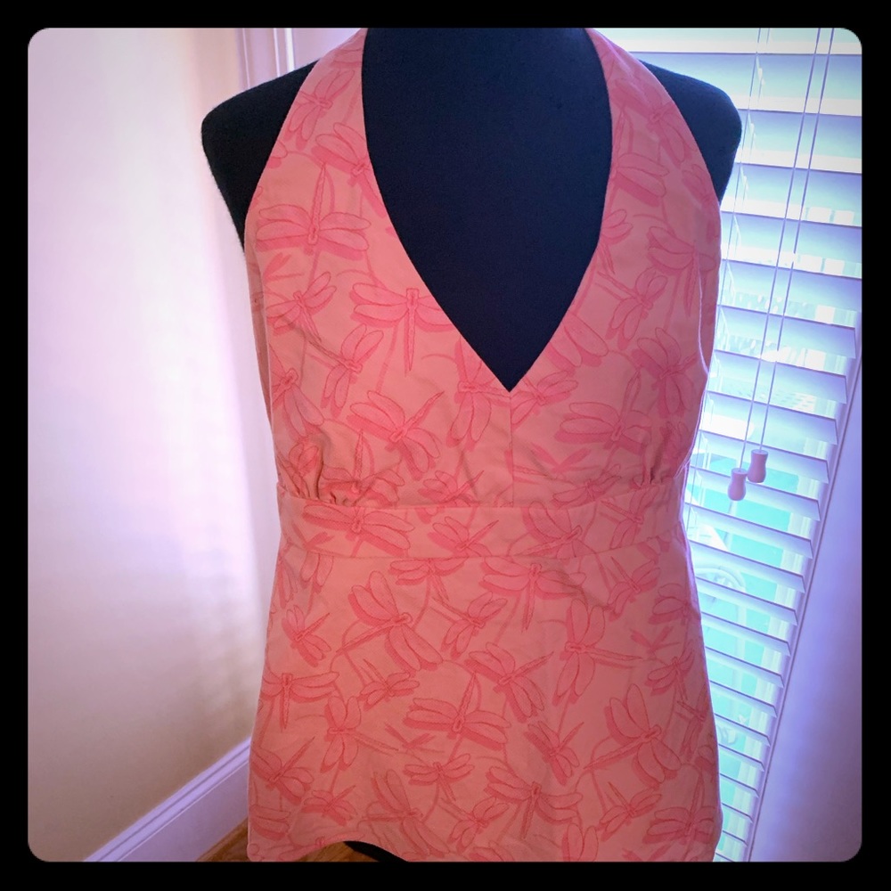 Vineyard Vines Dragonfly halter top sz14